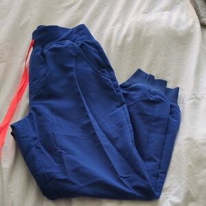 Figs High Waisted Zamora Joggers Winning Blue